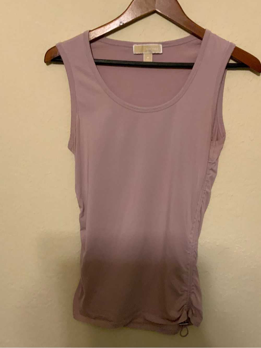 Michael Kors mauve Sleeveless Tank with Side Drawcord